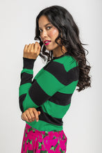 Cargar imagen en la galeria SUÉTER RAYAS VERDE
