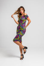 Cargar imagen en la galeria Vestido Bardot Safari Color
