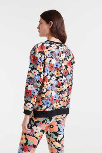SUDADERA FLORAL MAXI