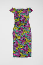 Cargar imagen en la galeria Vestido Bardot Safari Color
