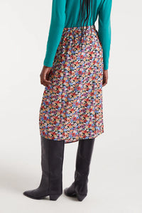 FALDA MIDI FLORES MINI