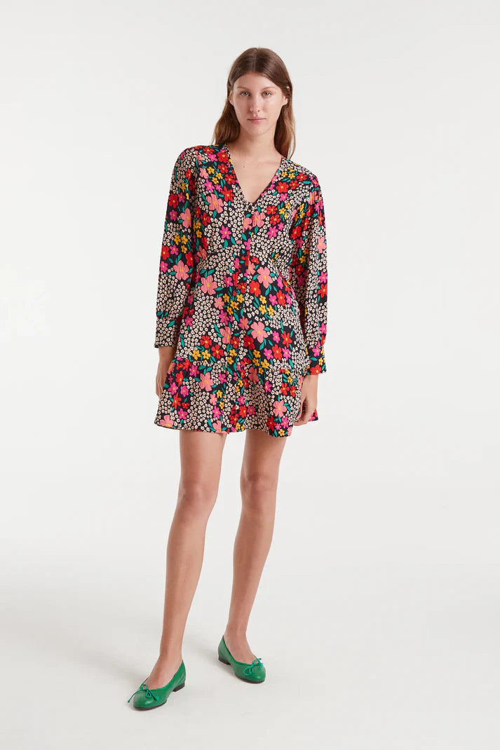 VESTIDO CORTO FLORAL MINI