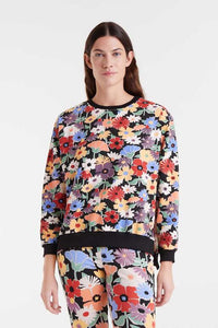 SUDADERA FLORAL MAXI