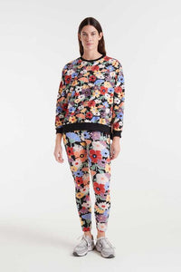 SUDADERA FLORAL MAXI