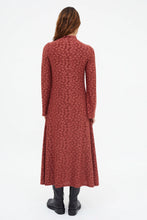 Cargar imagen en la galeria VESTIDO ENCAJE FLORAL MARRÓN
