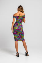 Cargar imagen en la galeria Vestido Bardot Safari Color
