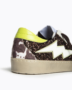 TENIS GLITTER CAFÉ