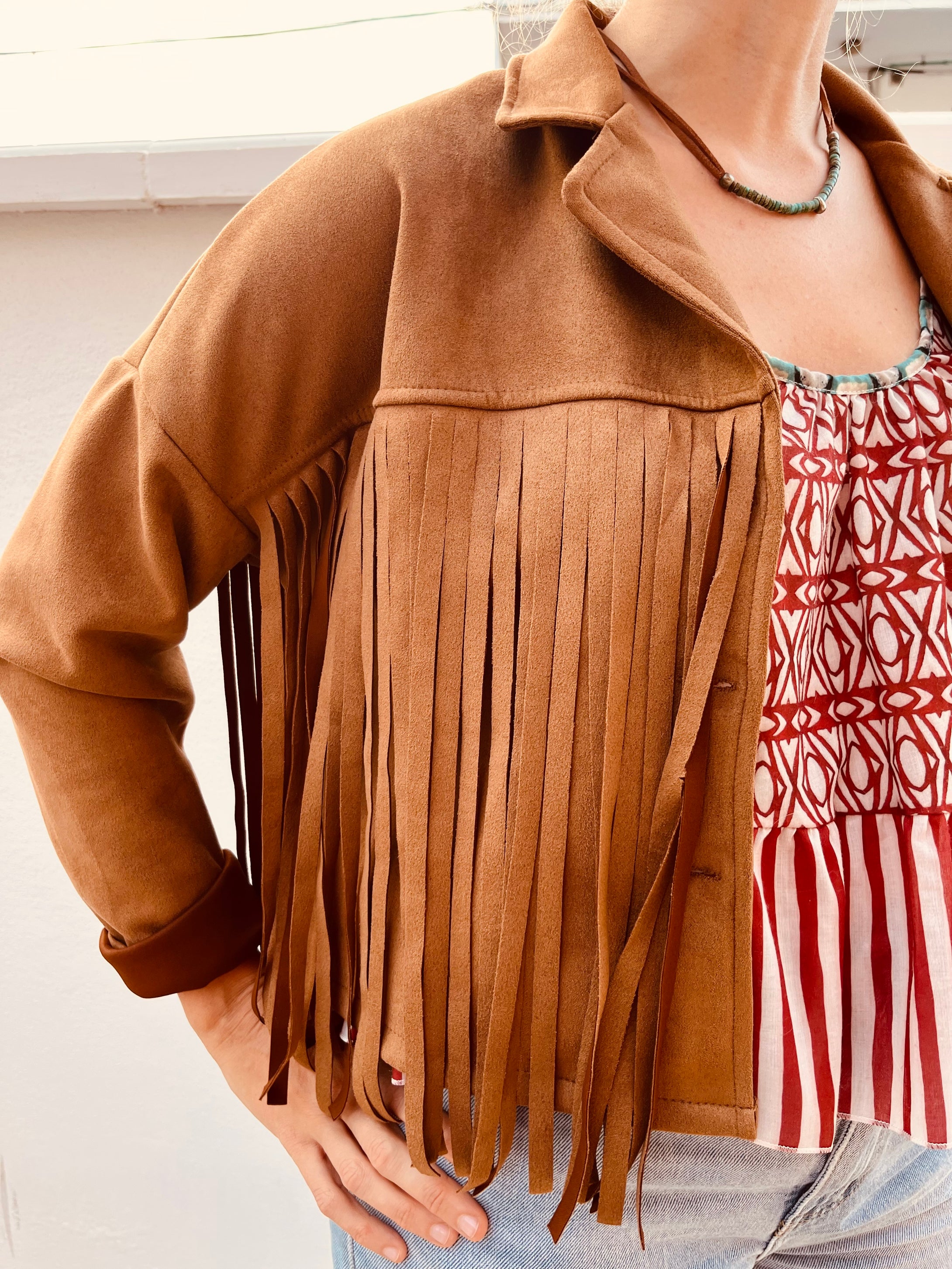 CHAQUETA ANTE FLECOS