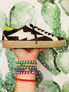 TENIS GLITTER CAFÉ