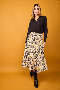 FALDA midi Selva