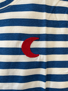 CAMISETA RAYAS AZULES LUNA