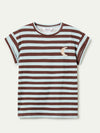CAMISETA RAYAS MARRÓN LUNA