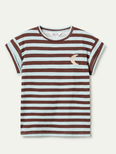 Cargar imagen en la galeria CAMISETA RAYAS MARRÓN LUNA
