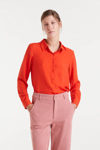 CAMISA BOTONES NARANJA