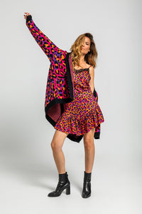 MINI FALDA GLOBO LEOPARDO
