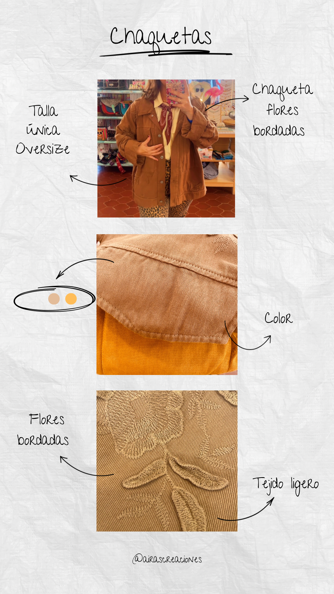 CHAQUETA VAQUERA FLORES BORDADAS