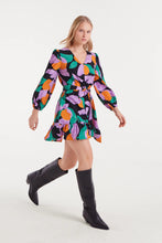 Cargar imagen en la galeria VESTIDO CORTO NARANJAS LILA
