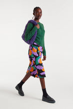 Cargar imagen en la galeria FALDA MIDI BÁMBULA NARANJAS LILA
