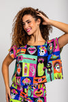 Camiseta crop VIVA Méjico