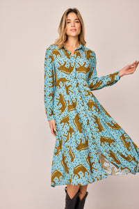 VESTIDO camisero guepardos