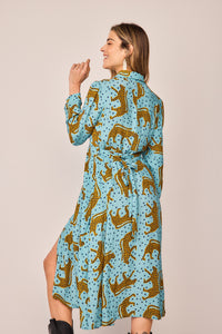 VESTIDO camisero guepardos
