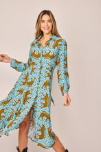 Cargar imagen en la galeria VESTIDO camisero guepardos
