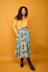 FALDA midi guepardo