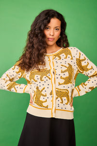TRICOT rebeca GUEPARDOS beige