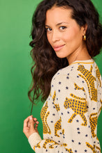 Cargar imagen en la galeria TRICOT rebeca GUEPARDOS beige

