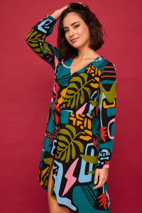 VESTIDO MULTICOLOR