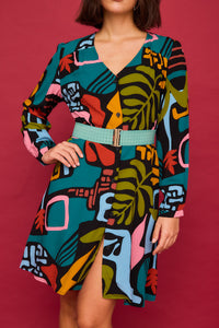 VESTIDO MULTICOLOR