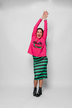 Cargar imagen en la galeria FALDA TUBO RAYAS VERDE
