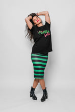 Cargar imagen en la galeria FALDA TUBO RAYAS VERDE
